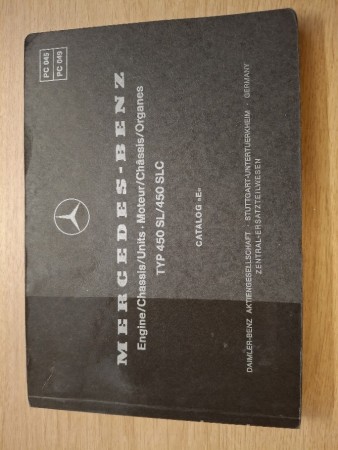 Delekatalog for W107: 450SL/SLC
