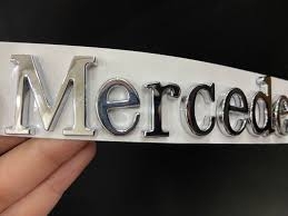 Mercedes Benz emblem Krom