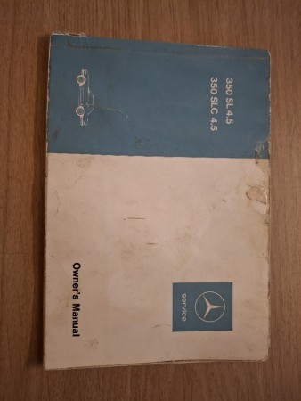 Owners manual 350SL/SLC